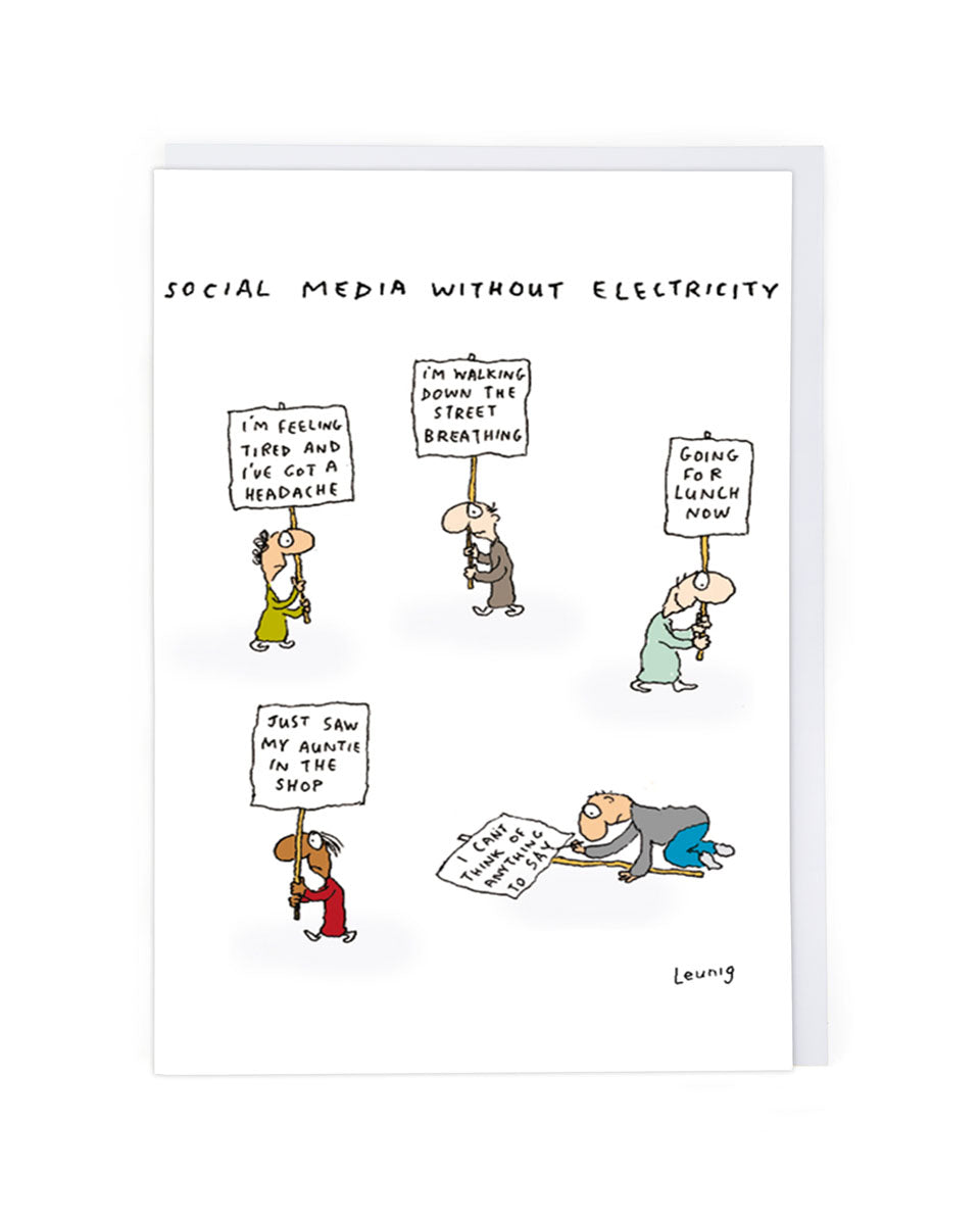 SOCIAL MEDIA WITHOUT ELECTRICITY