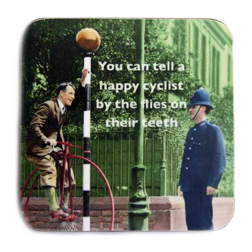 HAPPY CYCLIST COASTER