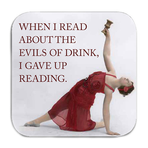 EVILS OF DRINK COASTER