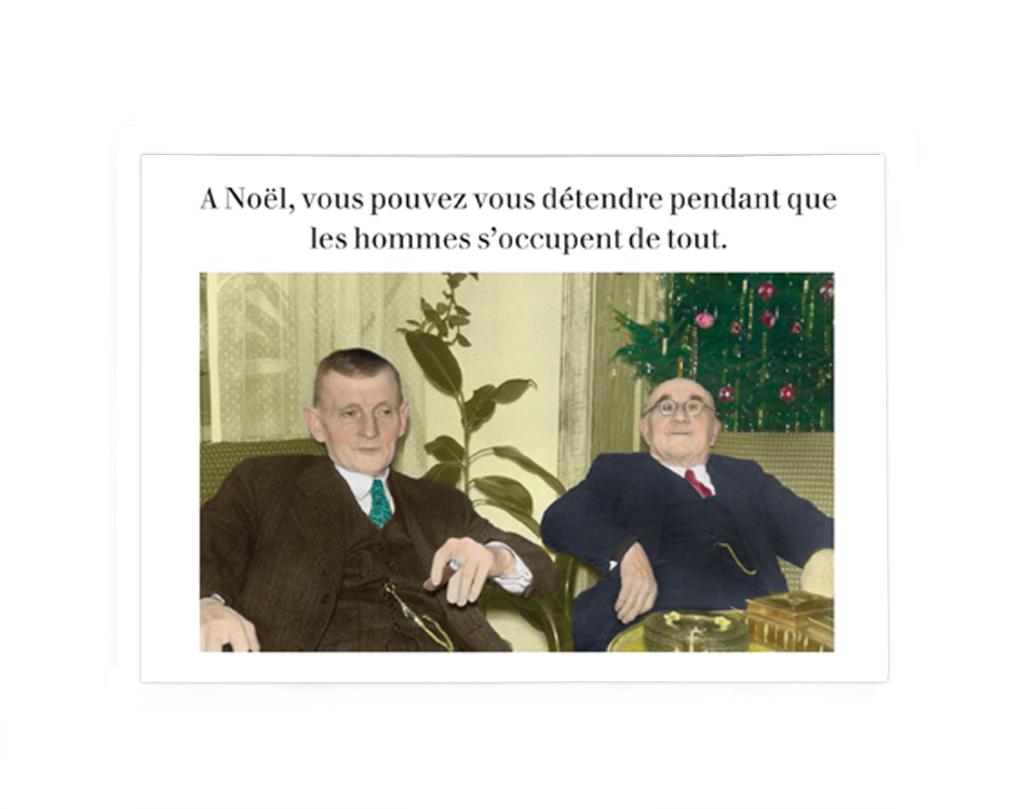 A NOËL, LES HOMMES S’OCCUPENT DE TOUT