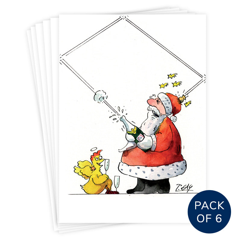 CHAMPAGNE SANTA (PACK OF 6)