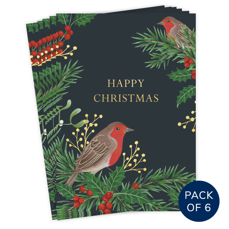 HAPPY CHRISTMAS (PACK OF 6)