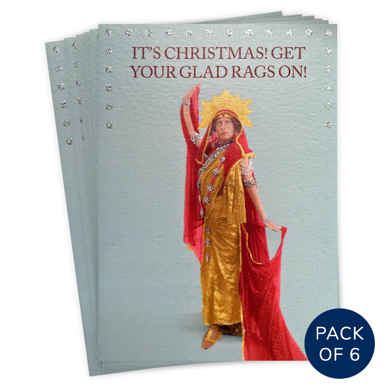 CHRISTMAS GLAD RAGS (PACK OF 6)