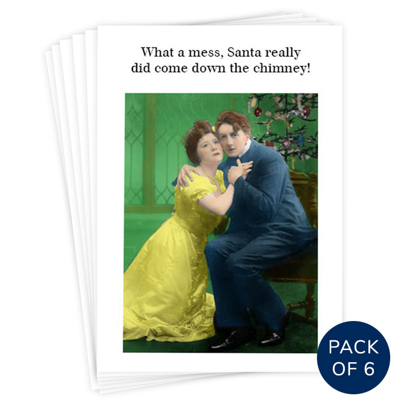 SANTA CAME DOWN THE CHIMNEY (PACK OF 6)