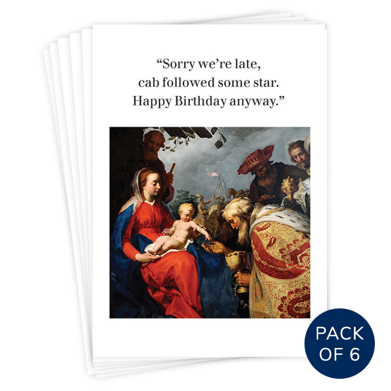 SORRY WE ARE LATE (PACK OF 6)