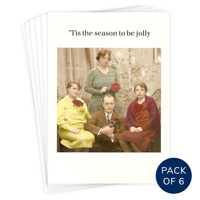 (PACK OF 6) 'TIS THE SEASON TO BE JOLLY