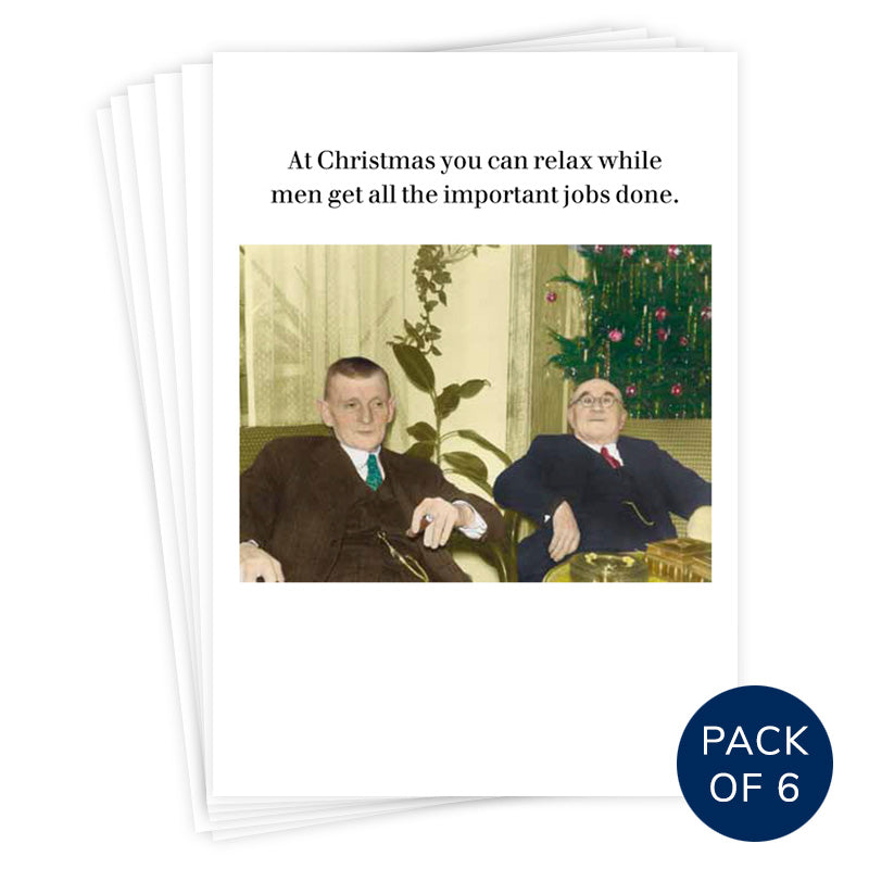 AT CHRISTMAS YOU CAN RELAX (PACK OF 6)