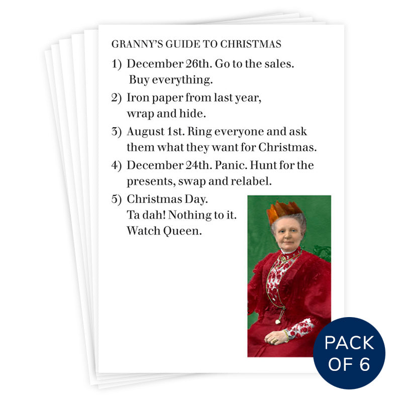 GRANNY'S GUIDE TO CHRISTMAS (PACK OF 6)