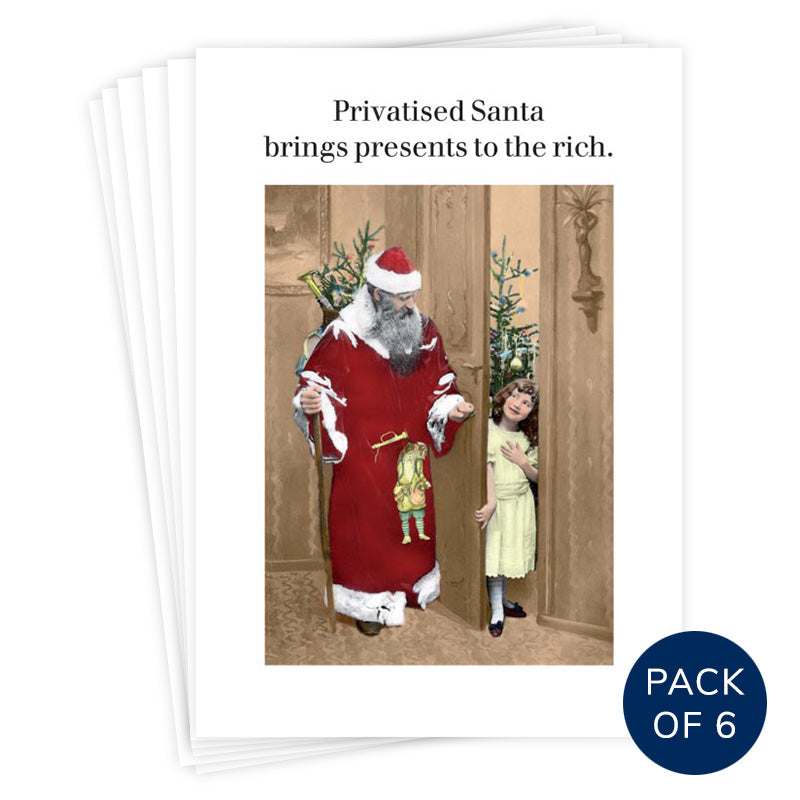 PRIVATISED SANTA PACK OF 6