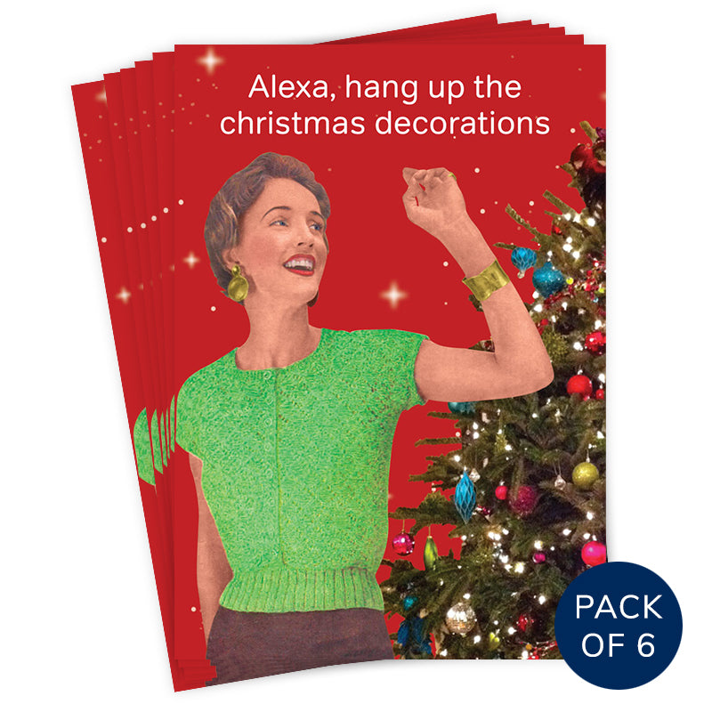 CHRISTMAS DECORATIONS (PACK OF 6)