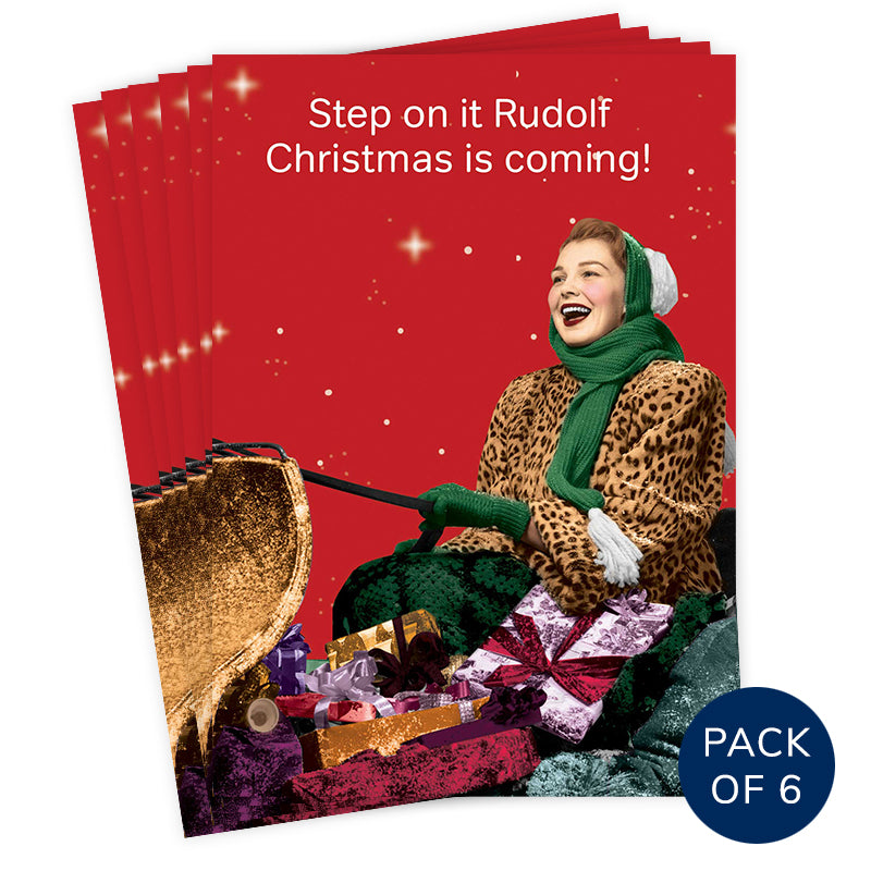 STEP ON IT RUDOLF (PACK OF 6)