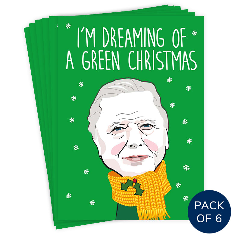 GREEN CHRISTMAS (PACK OF 6)