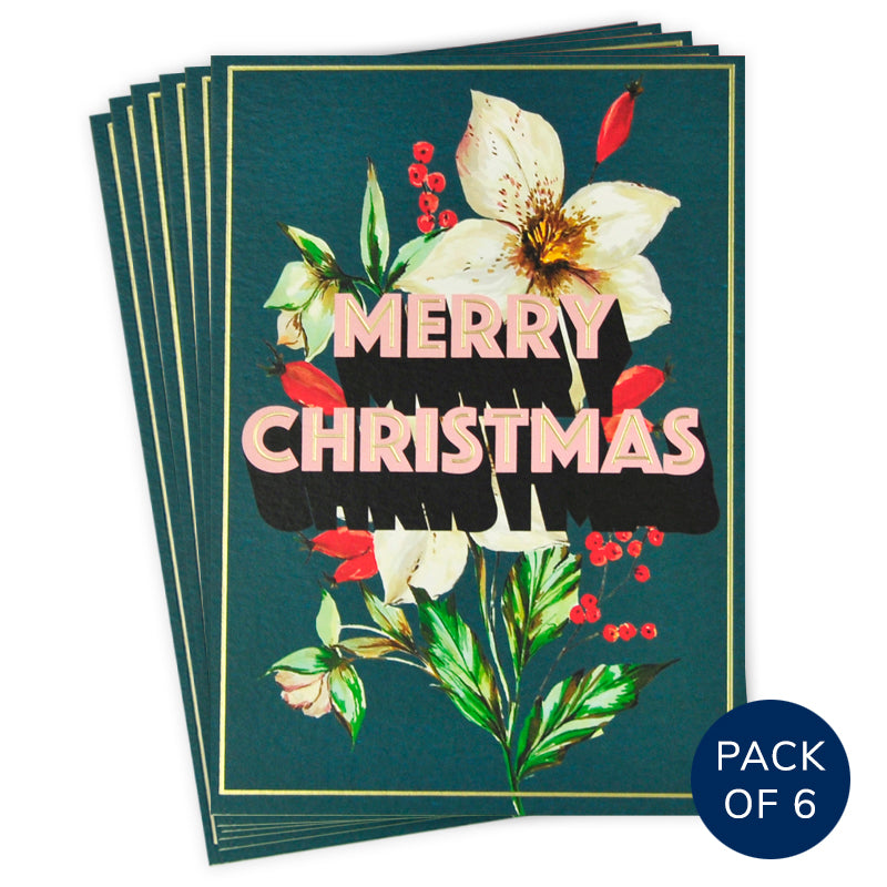 MERRY CHRISTMAS (PACK OF 6)