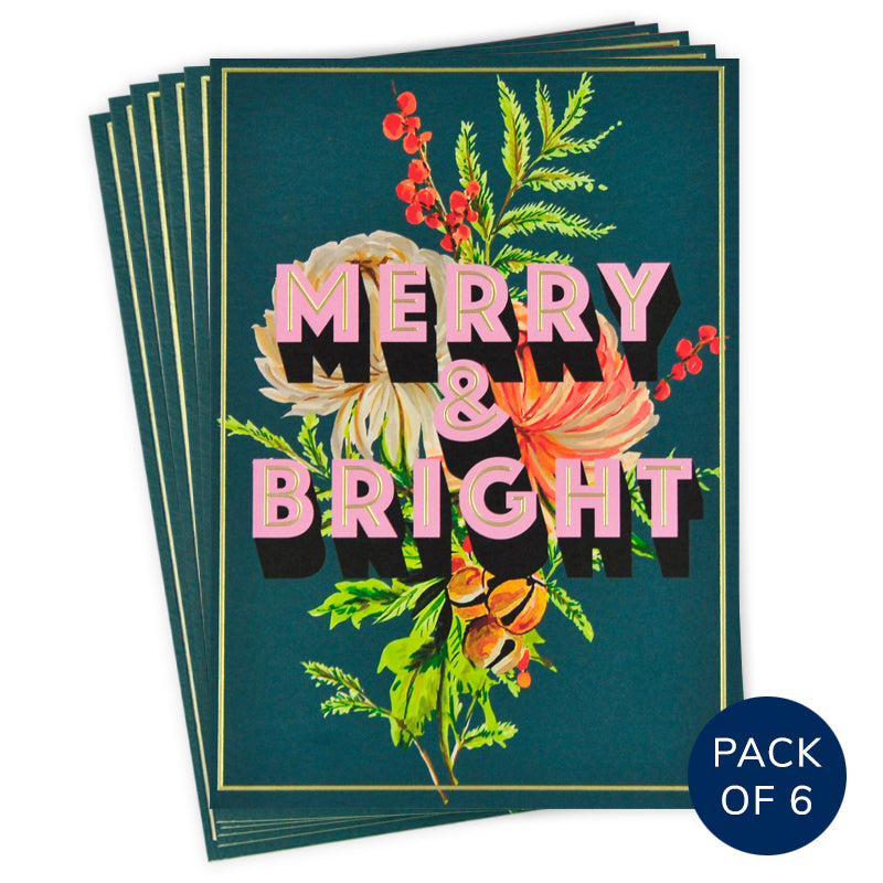 MERRY & BRIGHT (PACK OF 6)