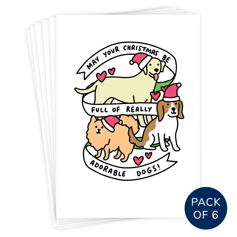 CHRISTMAS DOG (PACK OF 6)