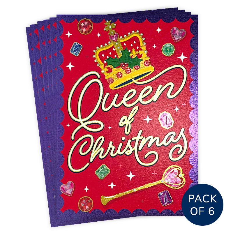 QUEEN OF CHRISTMAS (pack of 6)