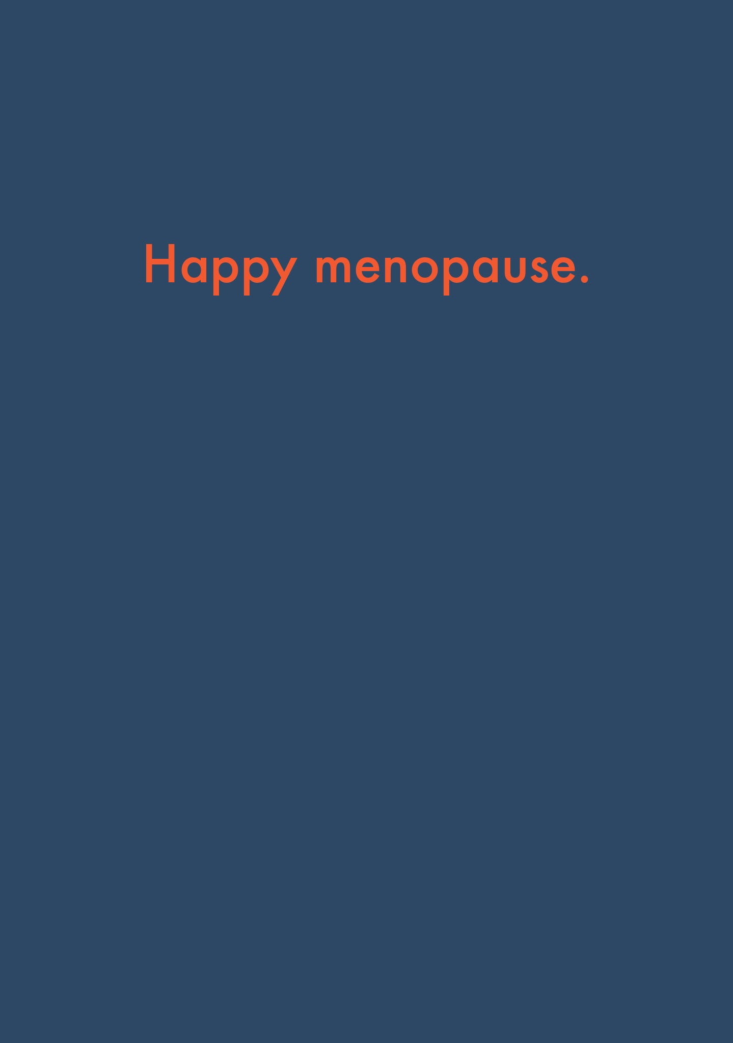 HAPPY MENOPAUSE