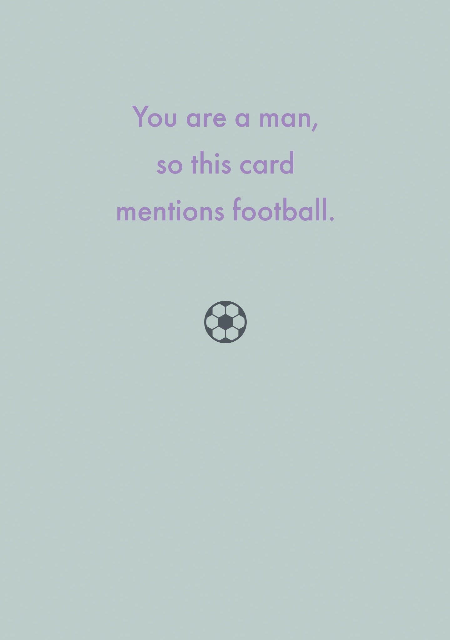 FOOTBALL MAN