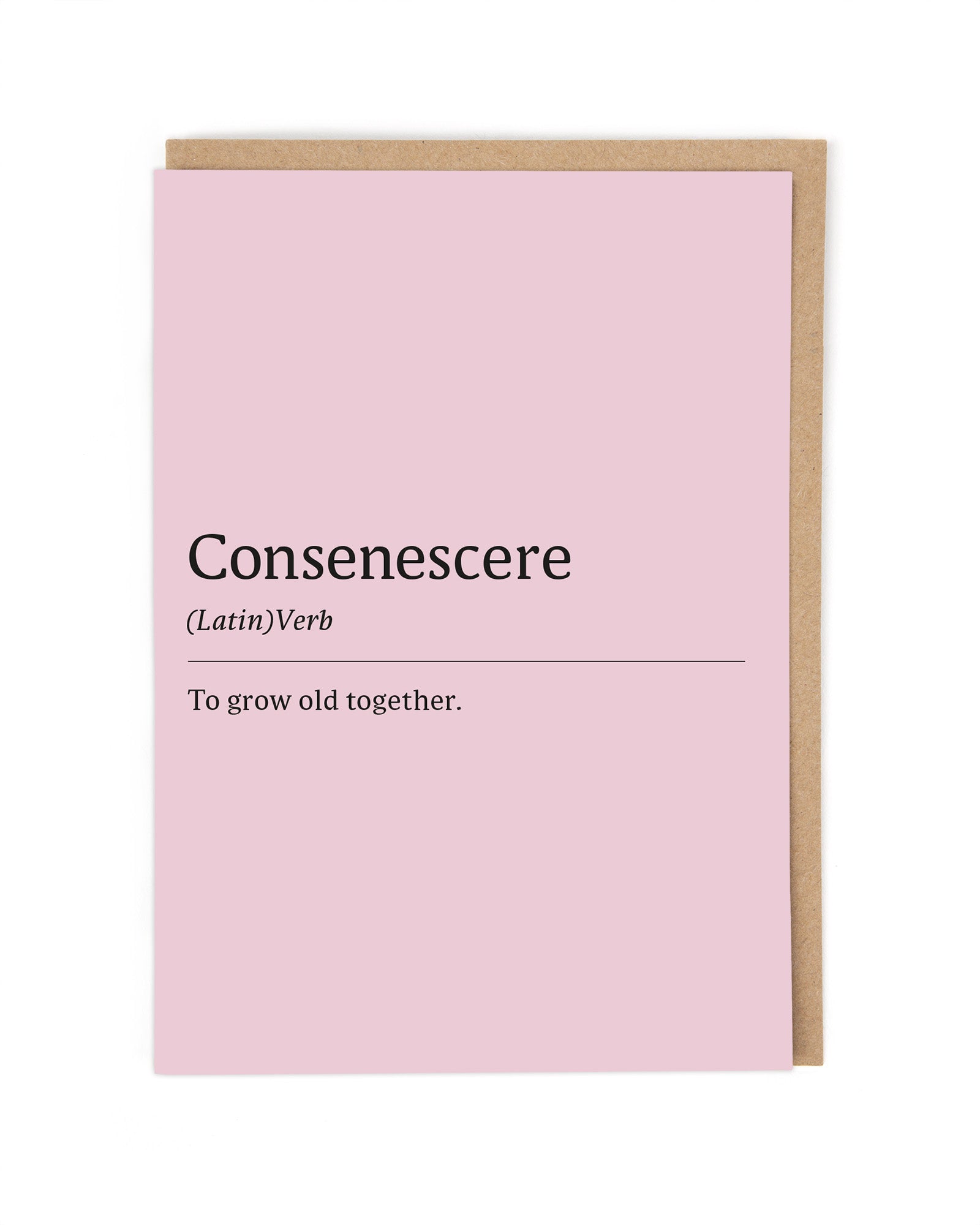 CONSENESCERE