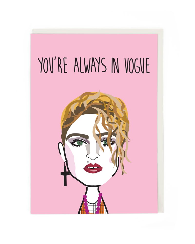 In Vogue Greeting Card : Cath Tate Cards